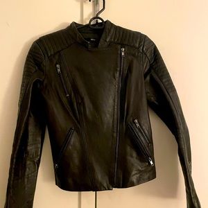 Size XS leather moto jacket